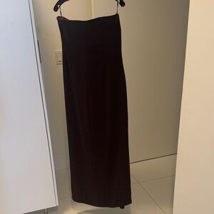 Giorgio Armani brown strapless dress